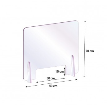 Barriere parafiato da banco protettive in Plexiglass da 5mm