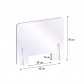 Barriere parafiato da banco protettive in Plexiglass da 5mm
