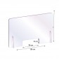 Barriere parafiato da banco protettive in Plexiglass da 5mm